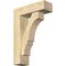 Ekena Millwork Balboa Block Rough Sawn Bracket w/ Offset Brace, Douglas Fir, 6"W x 18"D x 26"H BKT0604X18X26BOA05RDF - alternate 1